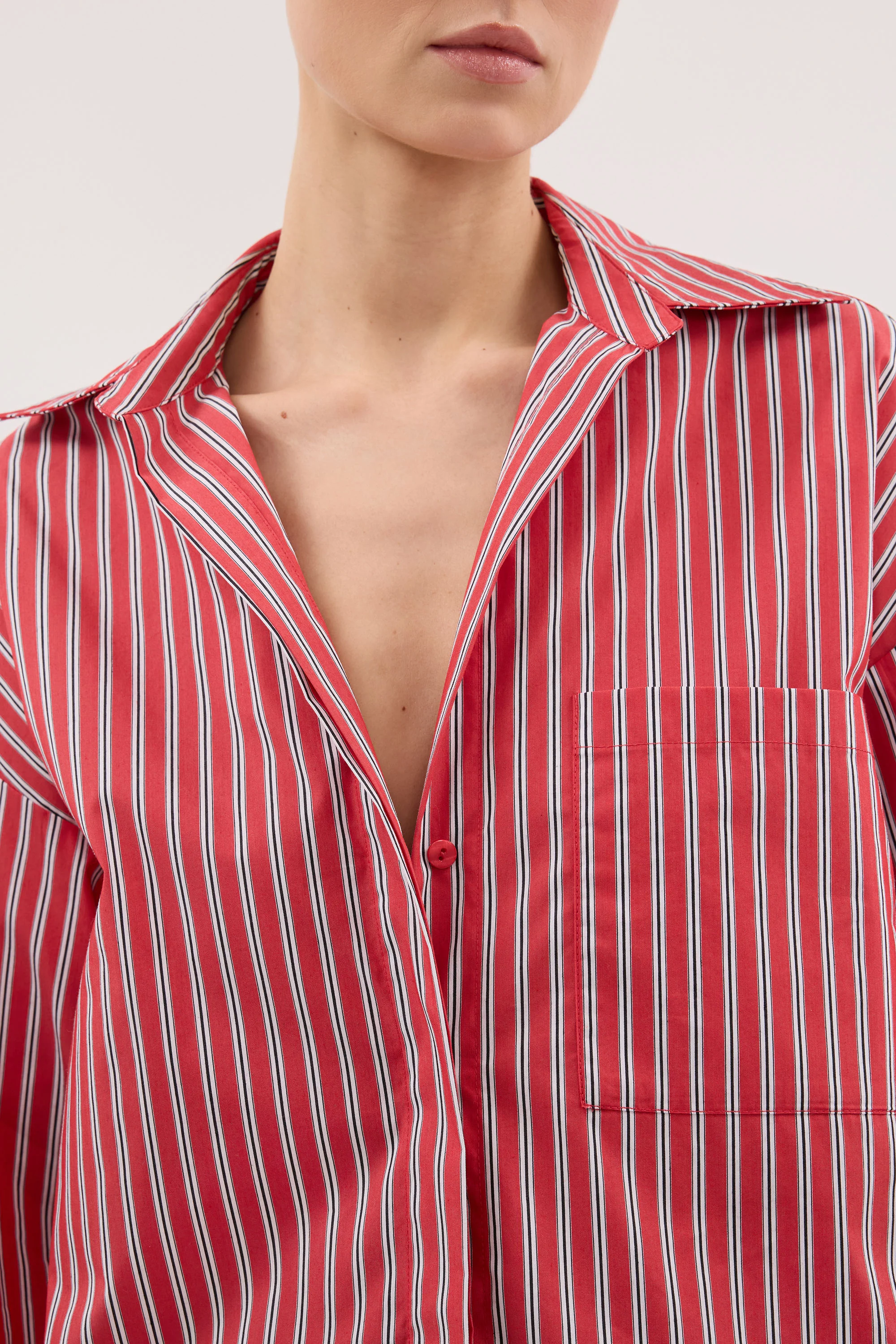 MISHA RED STRIPE SHIRT - Image 5