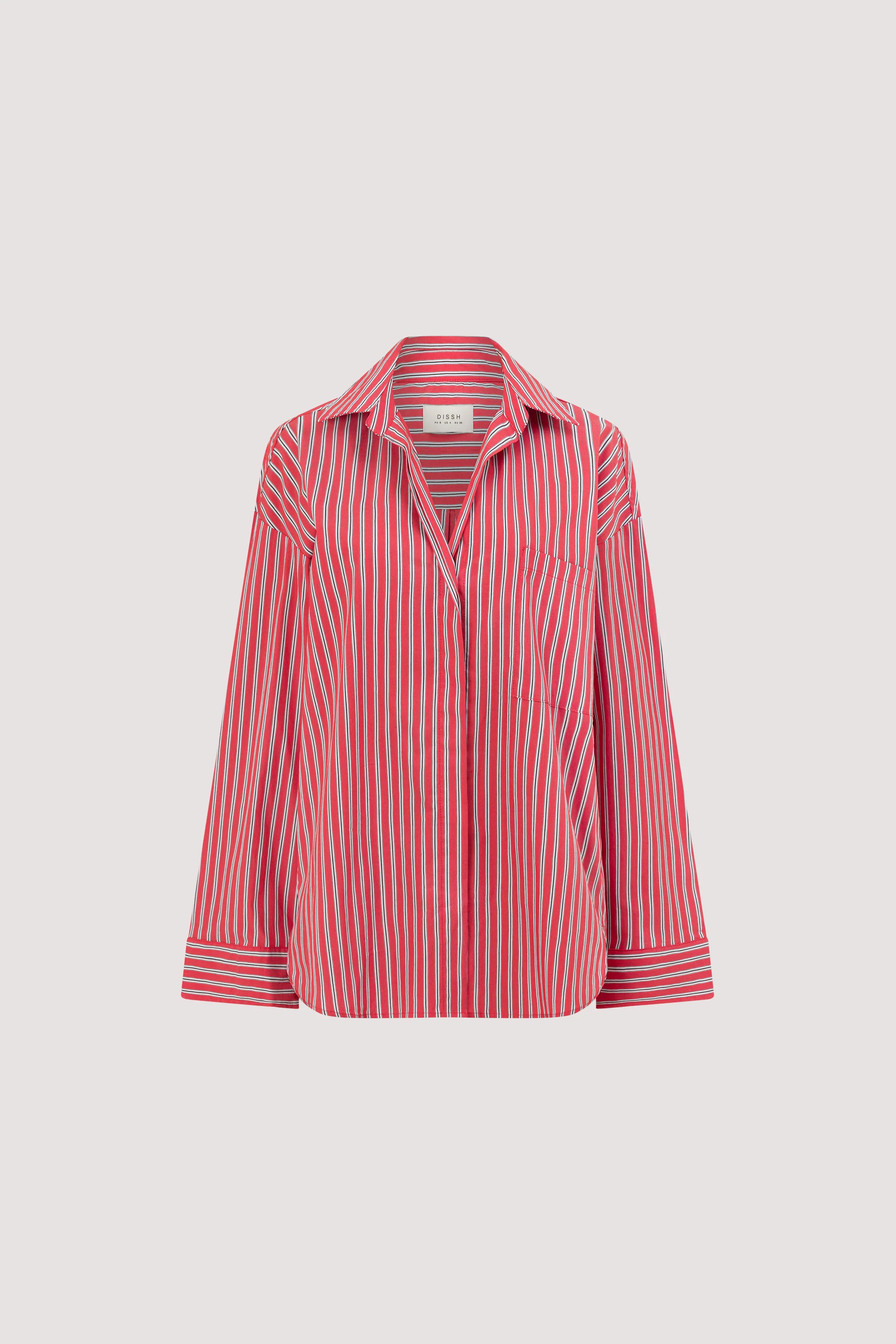 MISHA RED STRIPE SHIRT - Image 9