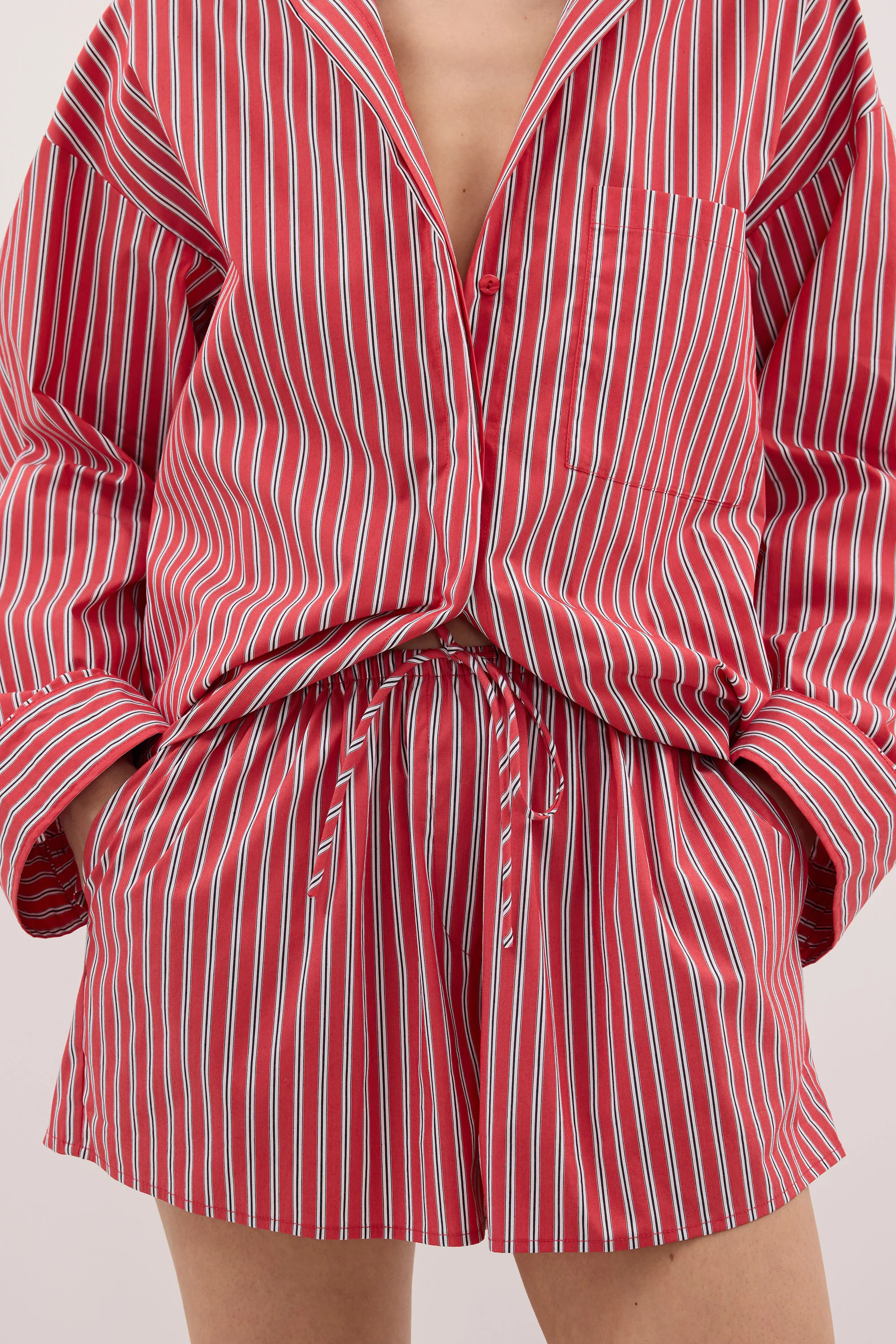 MISHA RED STRIPE SHORT - Image 5