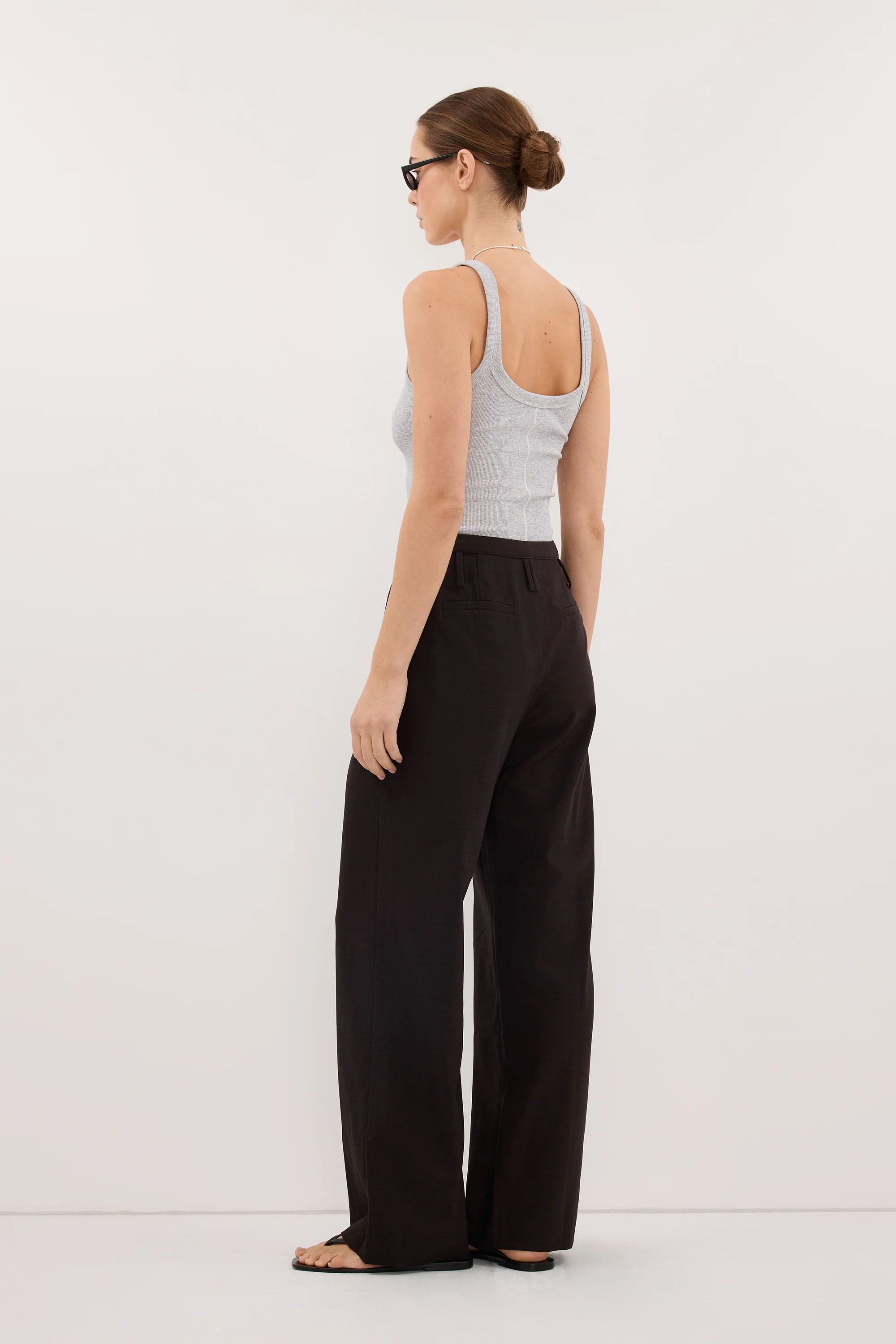 MONIQUE PEAT CHOC TAILORED PANT - Image 3