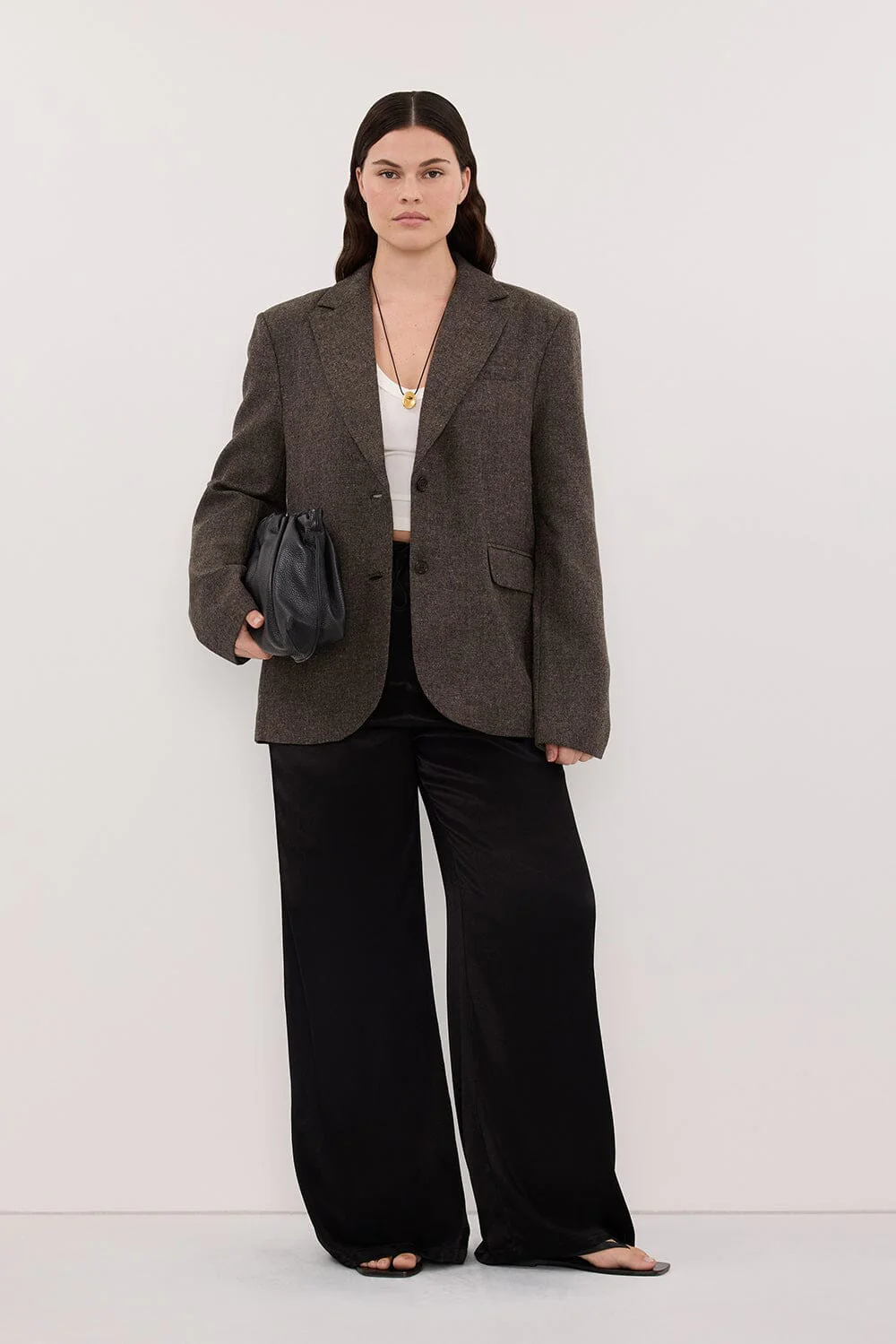 MYA BLACK SATIN PANT - Image 6