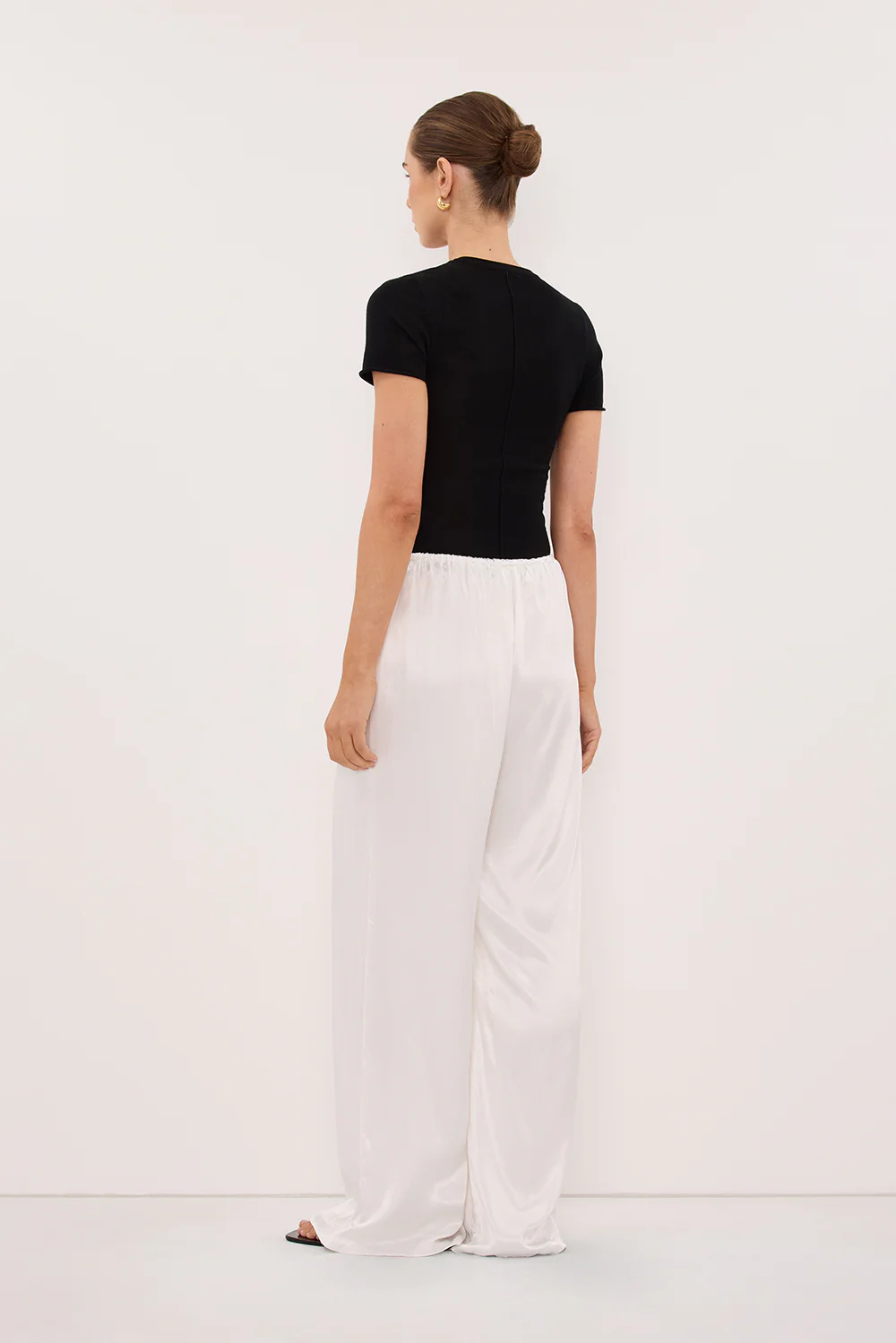 MYA WHITE SATIN PANT - Image 4