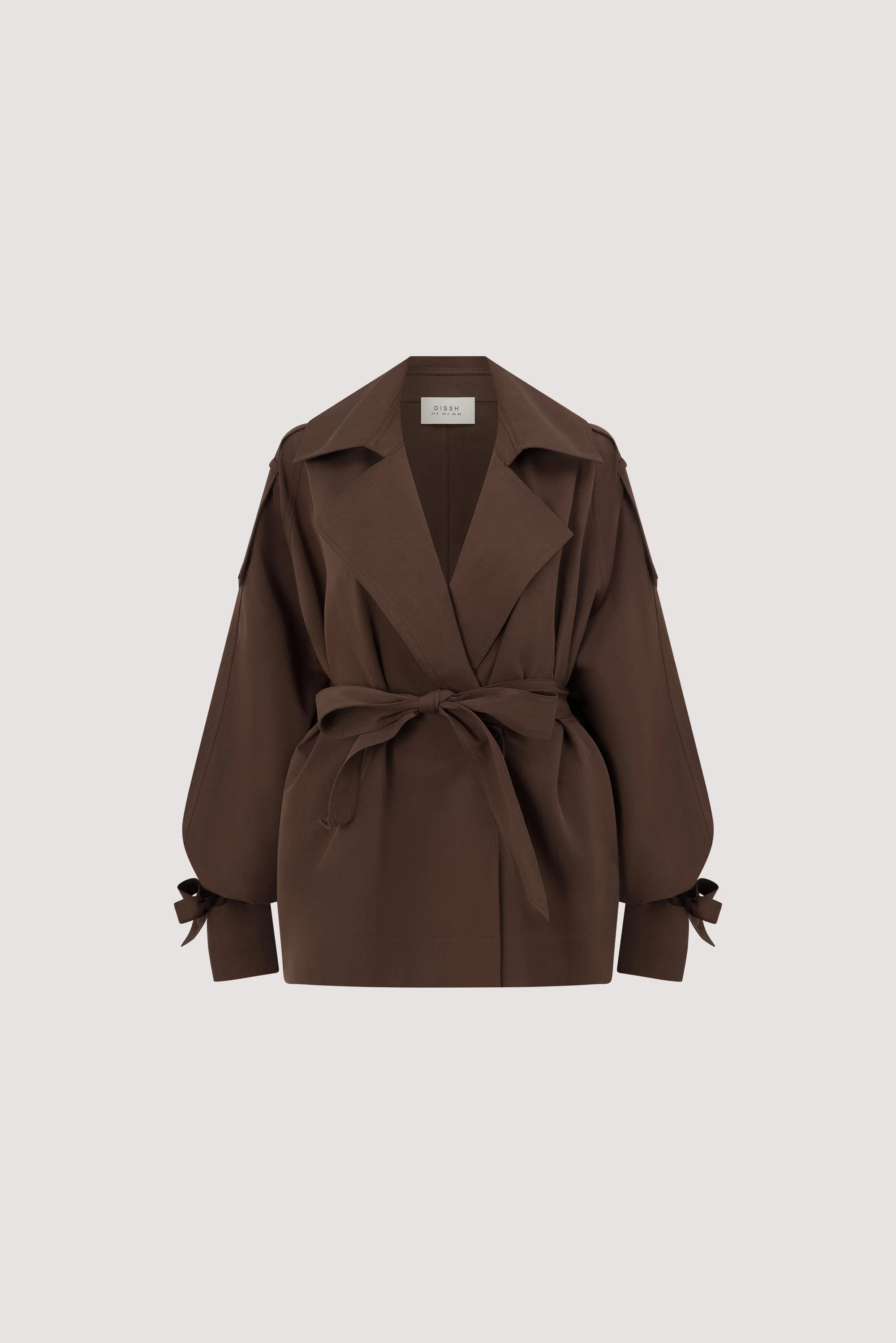 NINA MILK CHOC LIGHTWEIGHT MINI TRENCH - Image 8