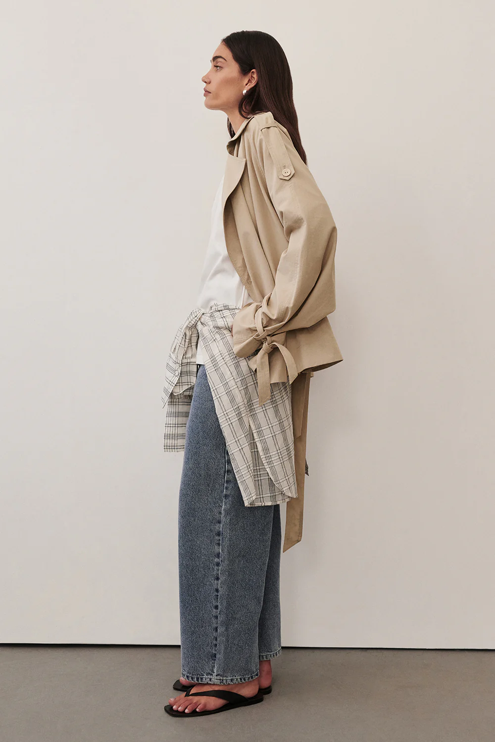 NINA STONE LIGHTWEIGHT MINI TRENCH - Image 2