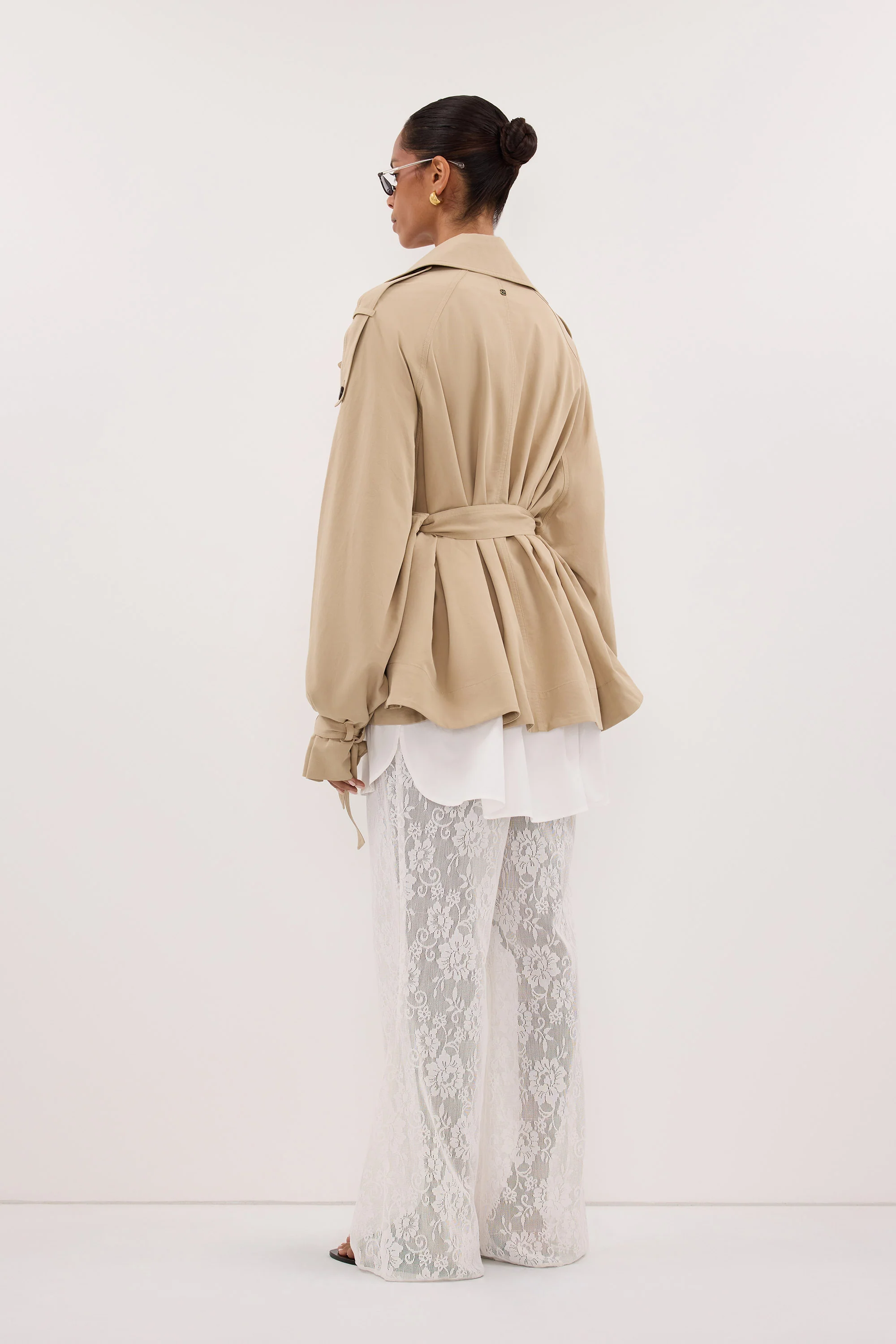 NINA STONE LIGHTWEIGHT MINI TRENCH - Image 7