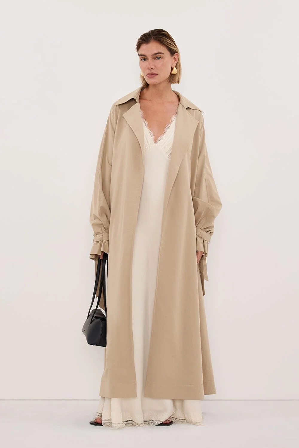NINA STONE LIGHTWEIGHT TRENCH COAT - Image 3