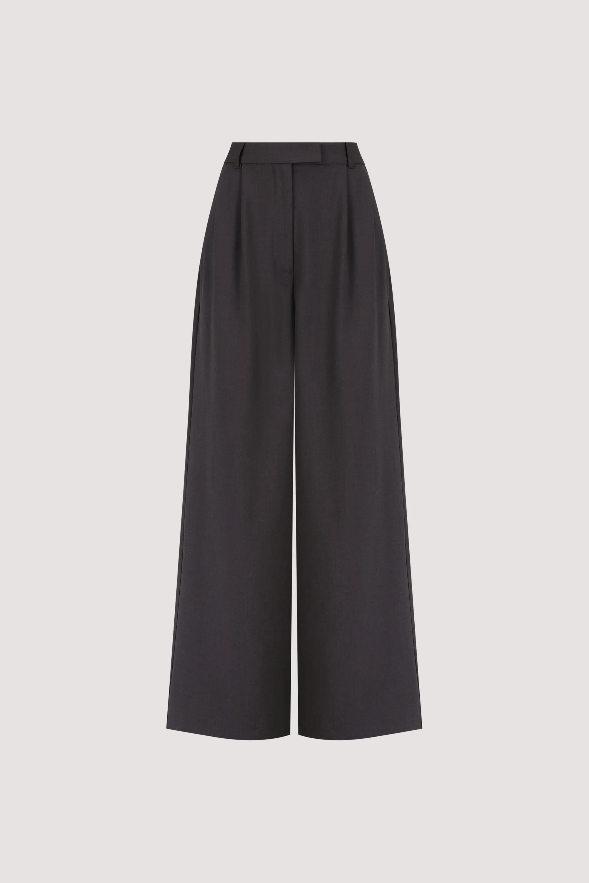 PARKER DARK GREY TAILORED WIDE LEG PANT - Image 7