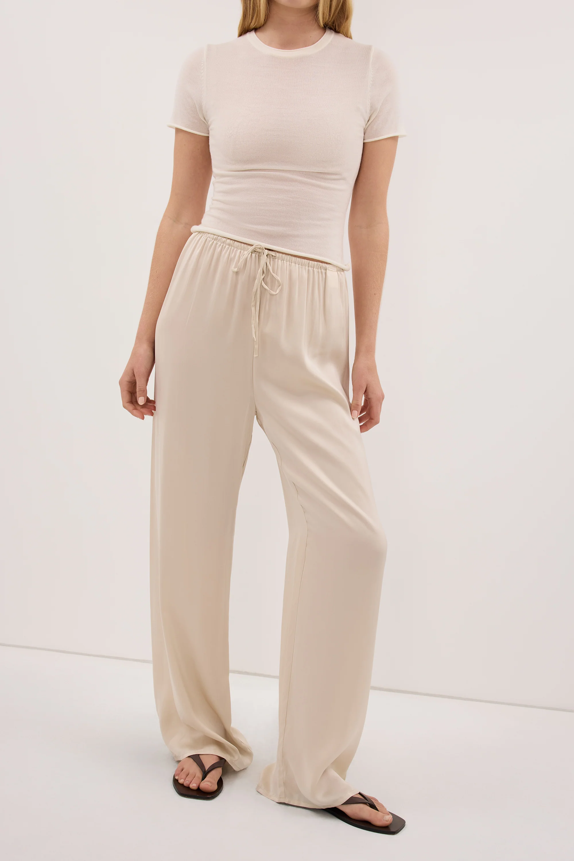 PERCY SANDSTONE SILK PANT - Image 2