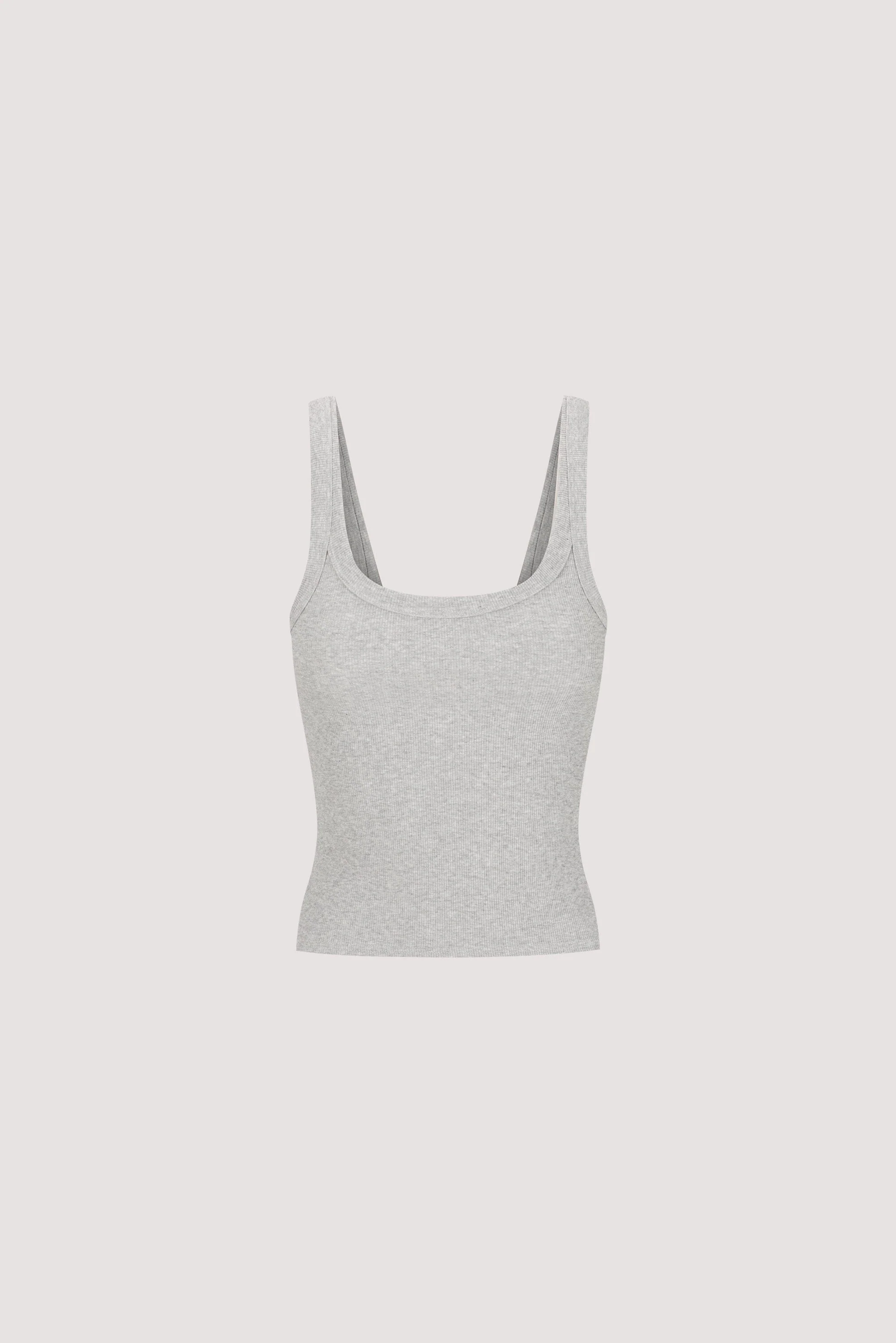 PHOEBE SILVER MARLE SCOOP NECK TANK TOP - Image 6