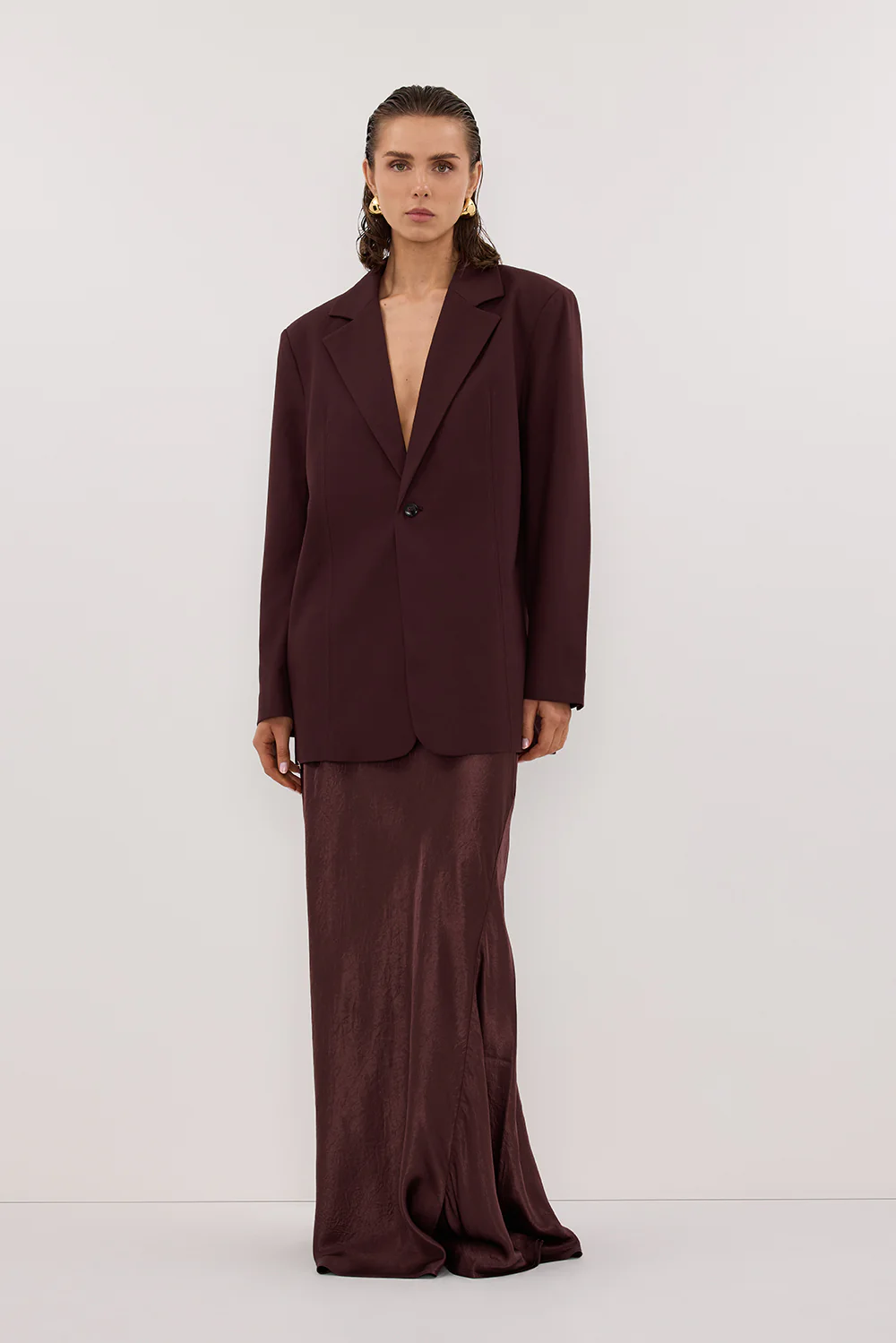 PRUE WALNUT OVERSIZED BLAZER