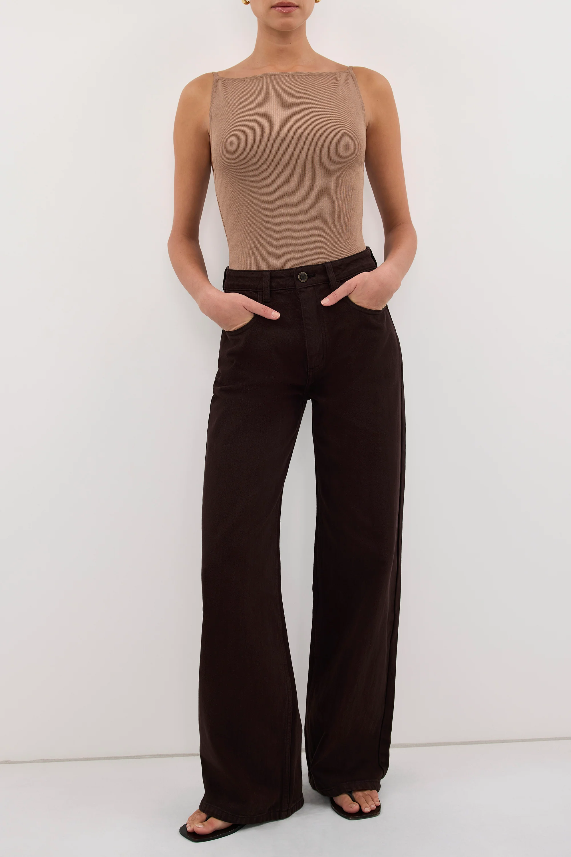 REAGAN 2.0 BURNT CHOC TALL JEAN - Image 2