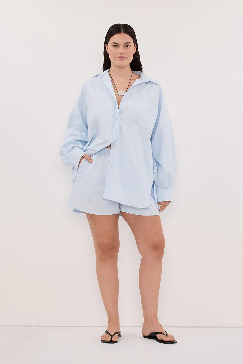 RHEA 2.0 ICE BLUE COTTON SHORT - Image 7