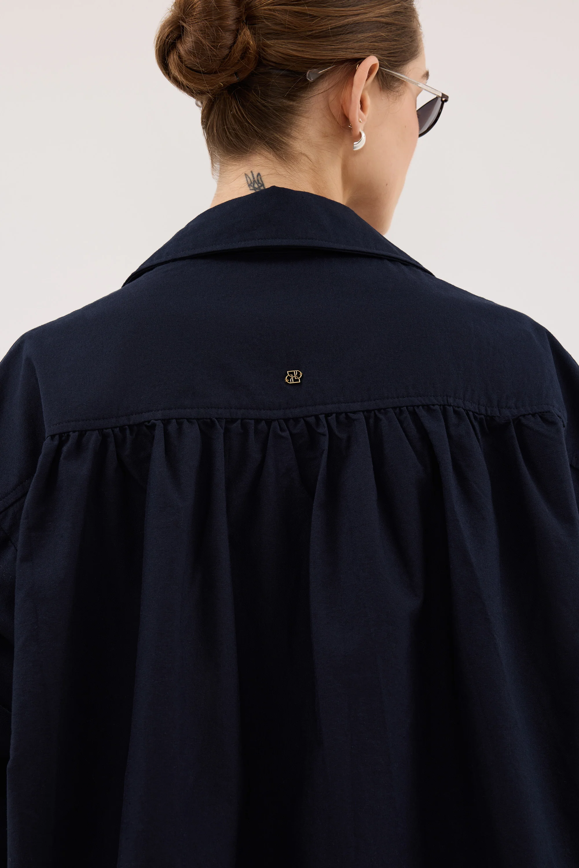 RHEA 2.0 INK OVERSIZED COTTON SHIRT - Image 4