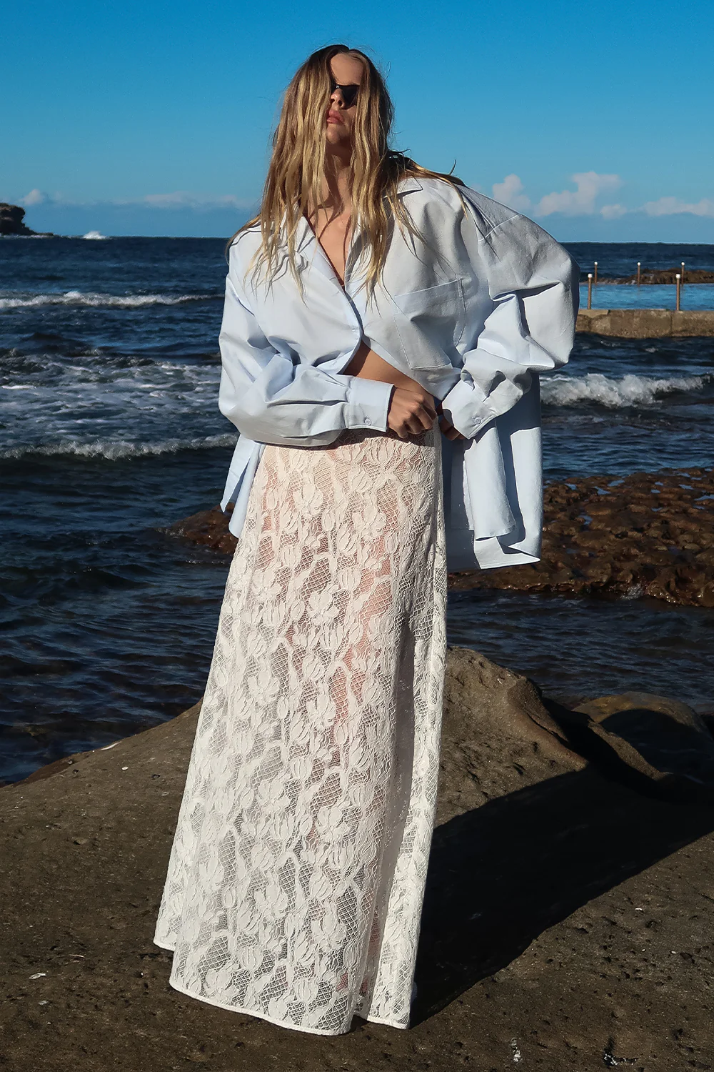 RHEA 3.0 ICE BLUE OVERSIZED COTTON SHIRT - Image 6