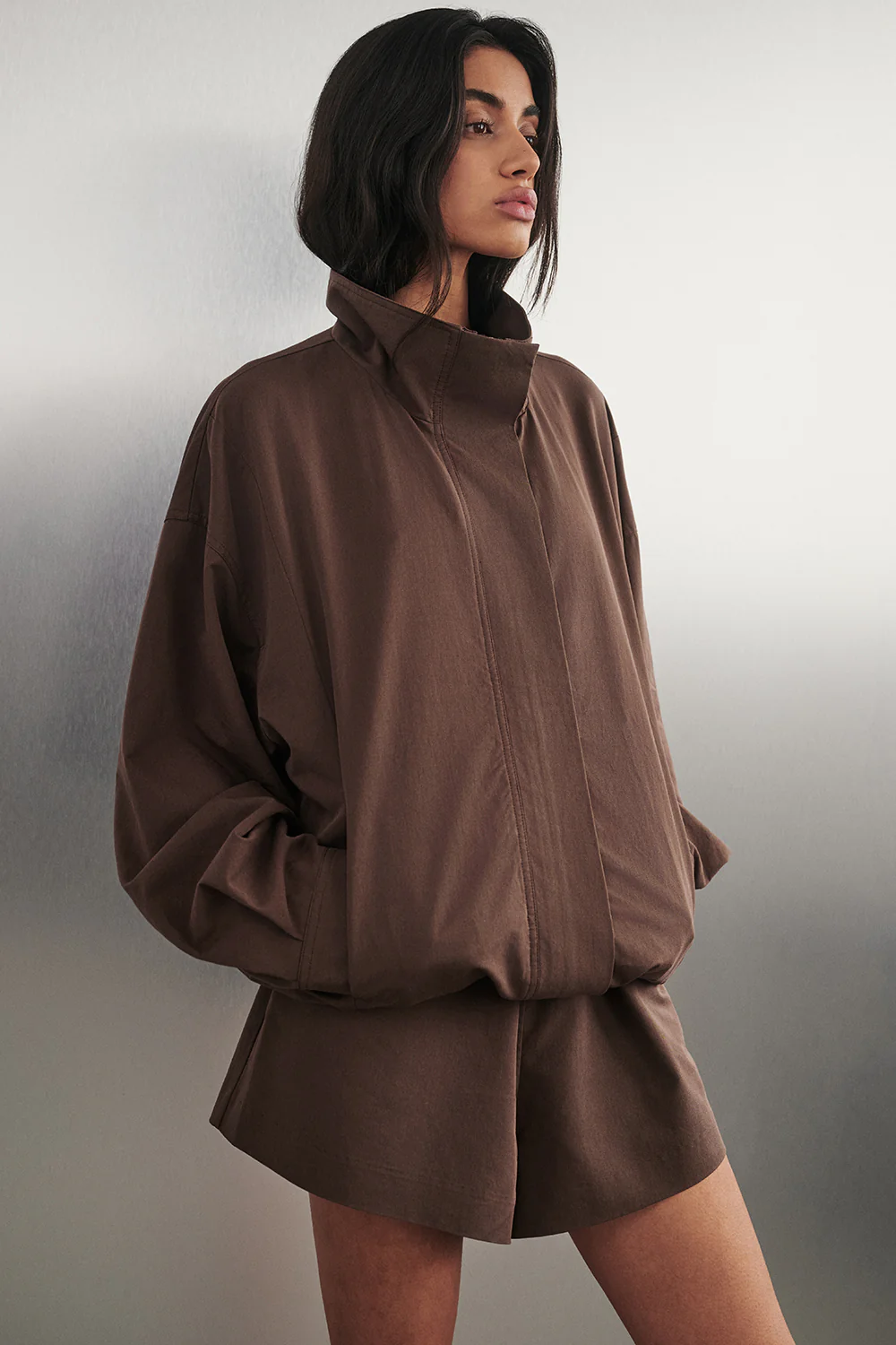 RORY MILK CHOC LIGHTWEIGHT TRACK JACKET - Image 6