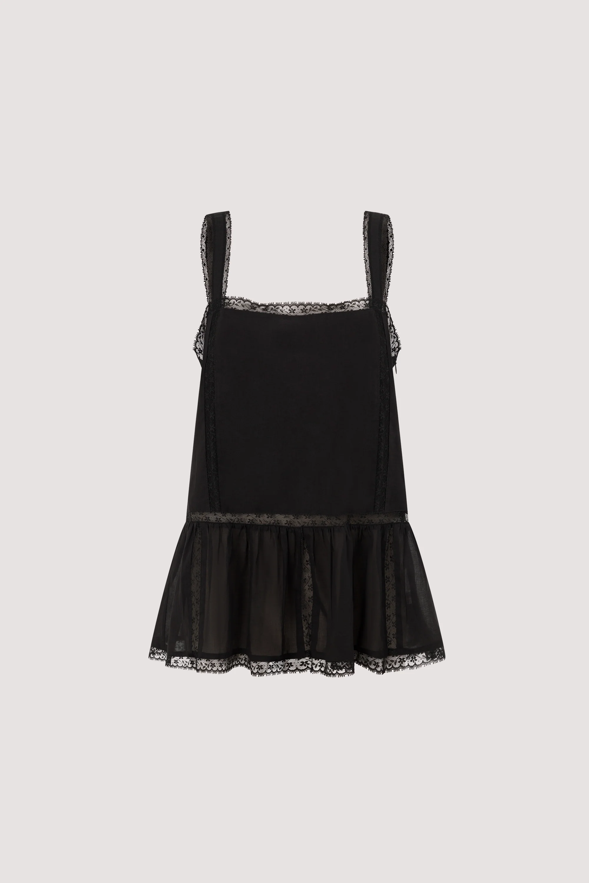 ROSIN BLACK COTTON VOILE TOP - Image 6