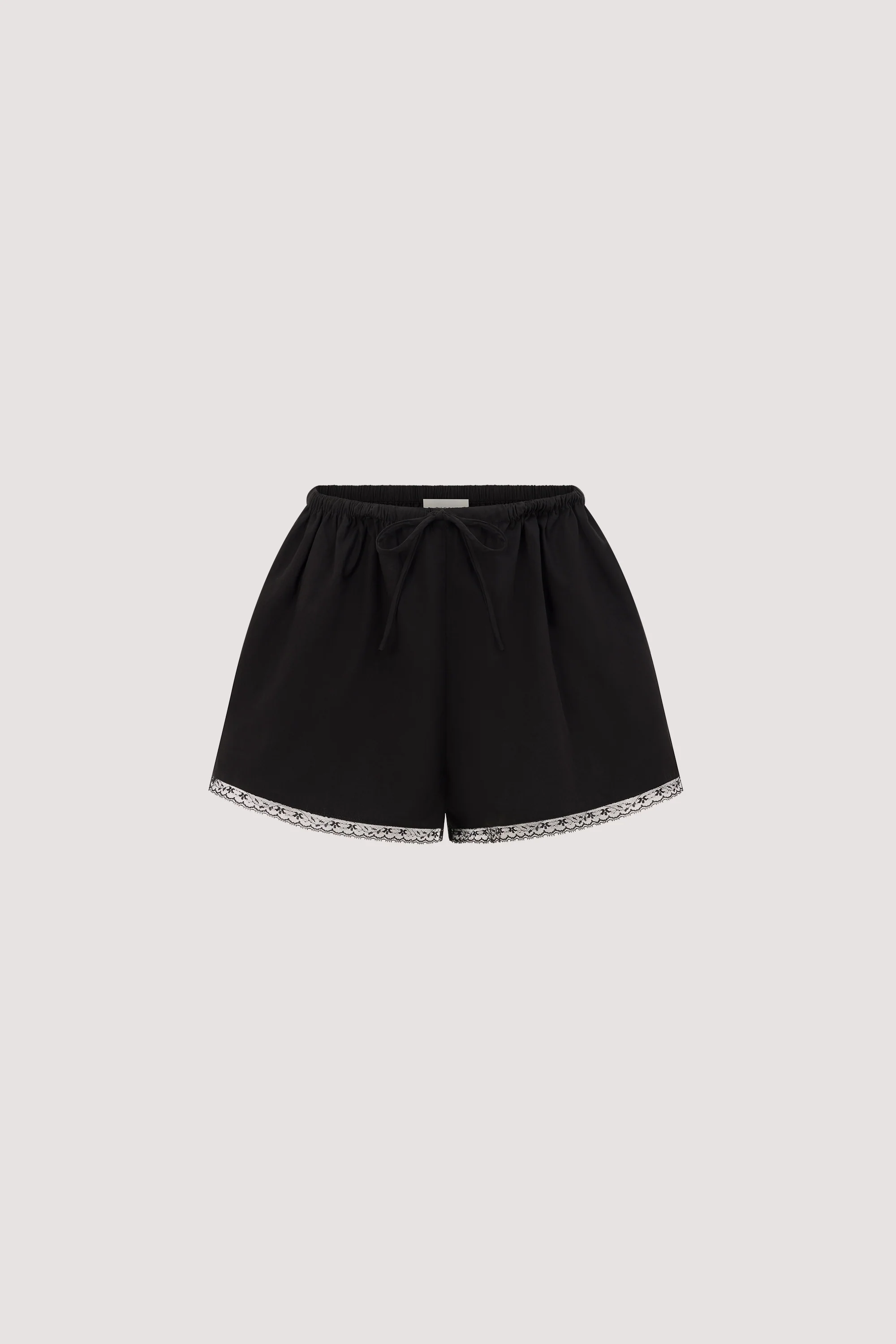 ROSIN BLACK LACE TRIM SHORT - Image 8