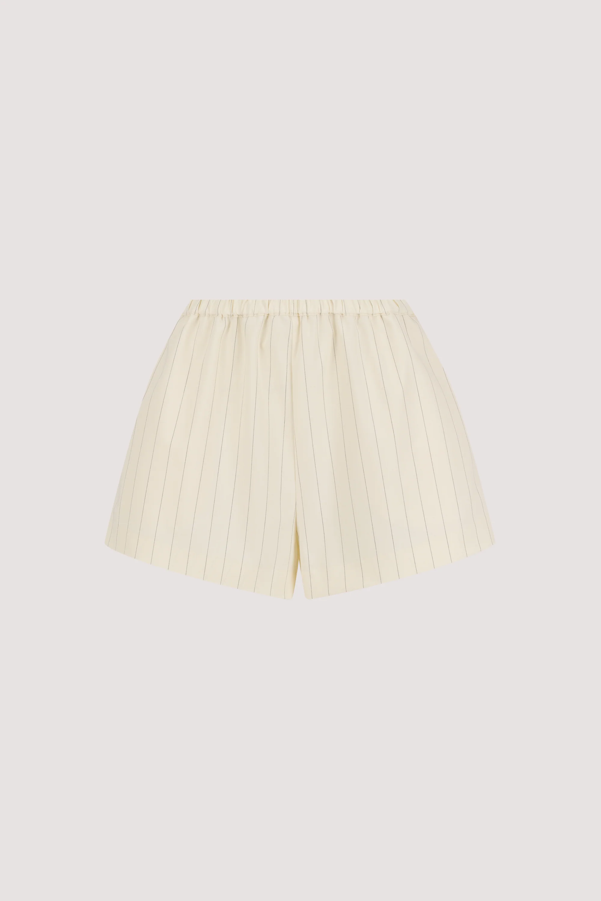 SIAN CREAM PINSTRIPE ELASTIC SHORT - Image 7