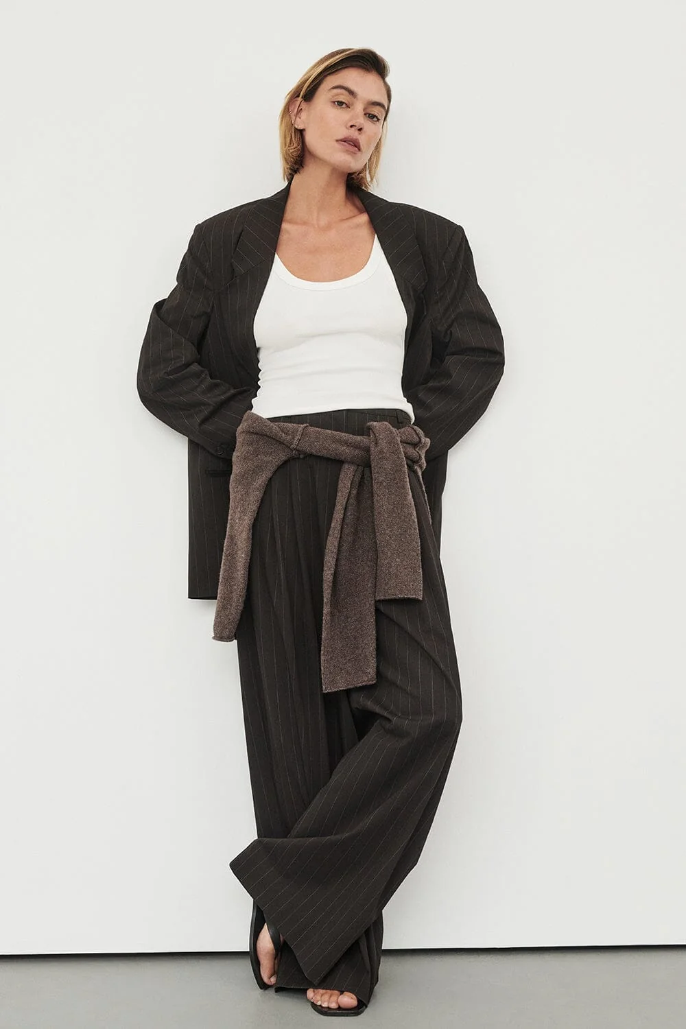 SIAN PEAT CHOC TAILORED WIDE PANT - Image 9