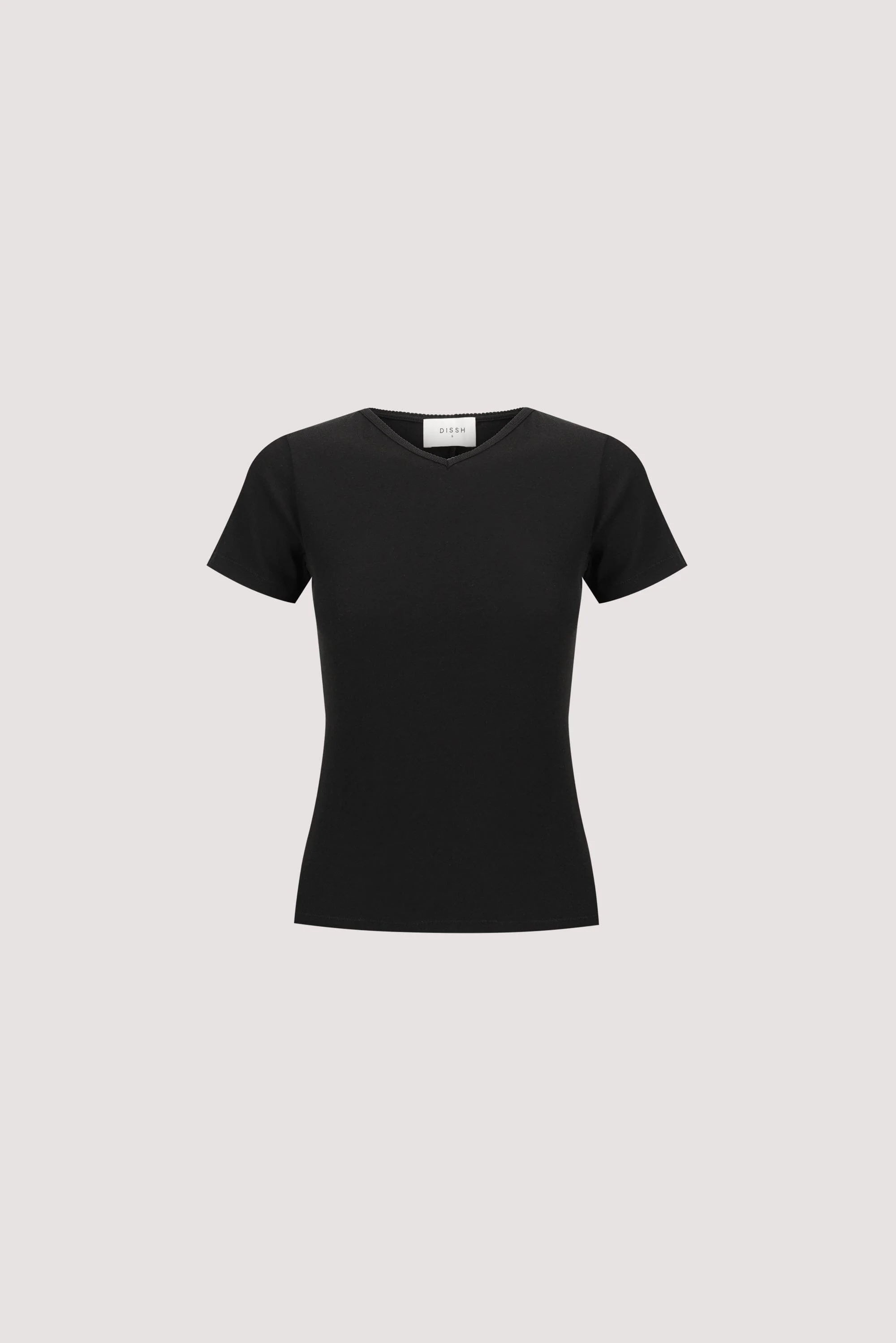 SLOANE BLACK KNIT BABY TEE - Image 8