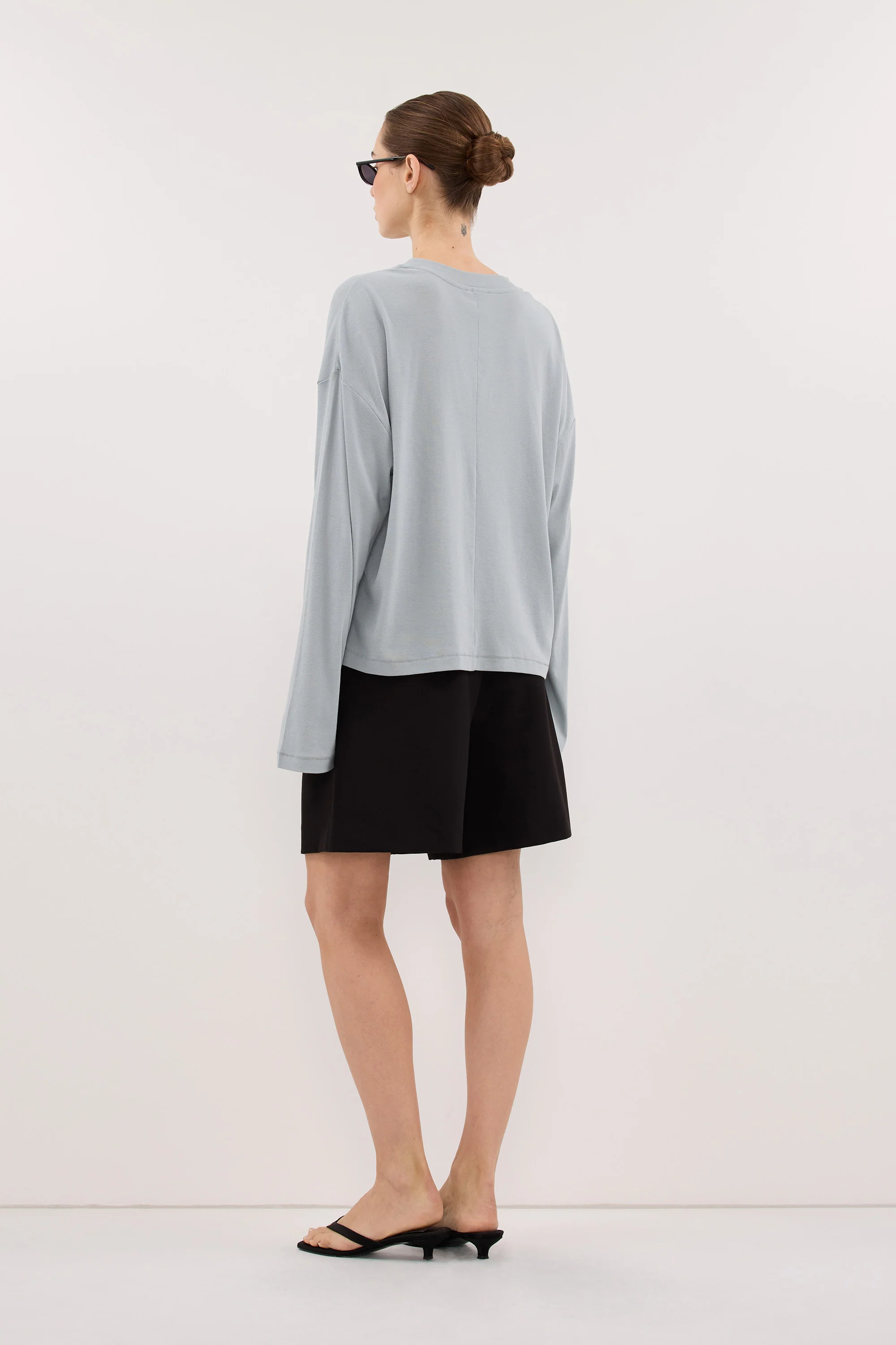 SLOANE MINERAL LONG SLEEVE CREW KNIT TOP - Image 3