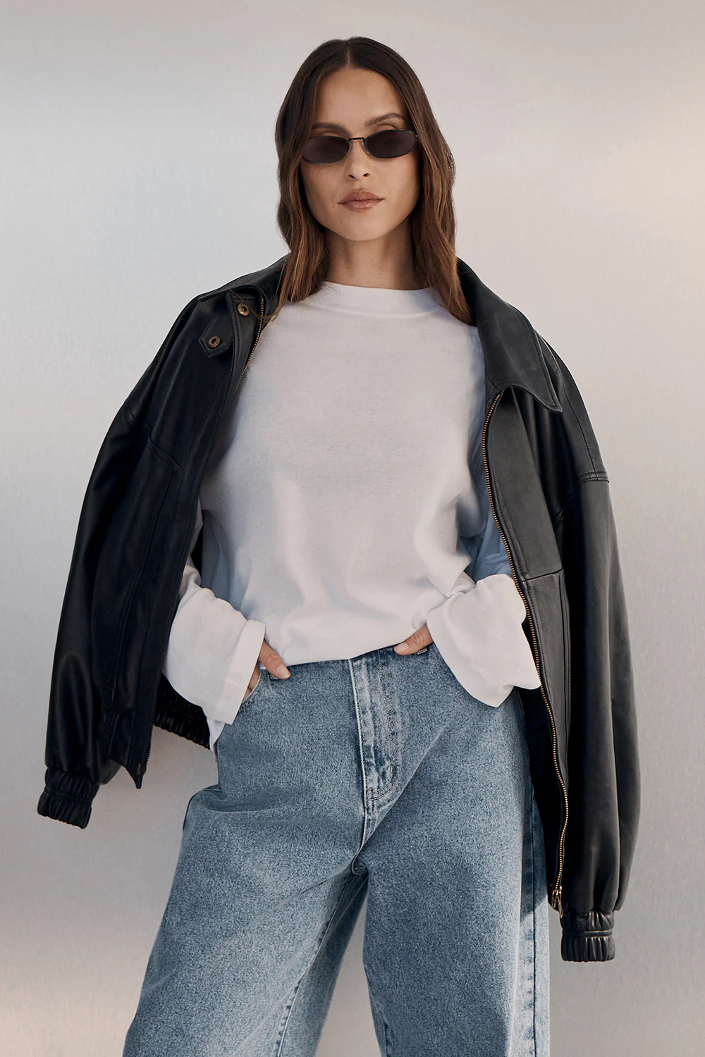 SLOANE WHITE LONG SLEEVE CREW KNIT TOP - Image 6