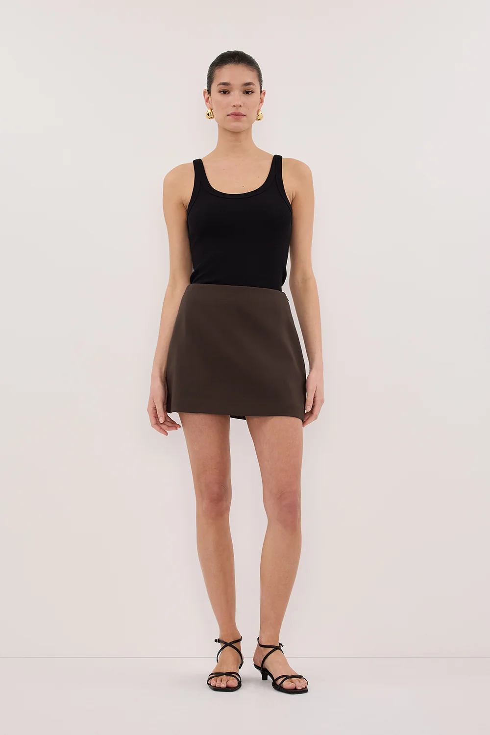 SOHO BITTER CHOC TAILORED SKORT - Image 6
