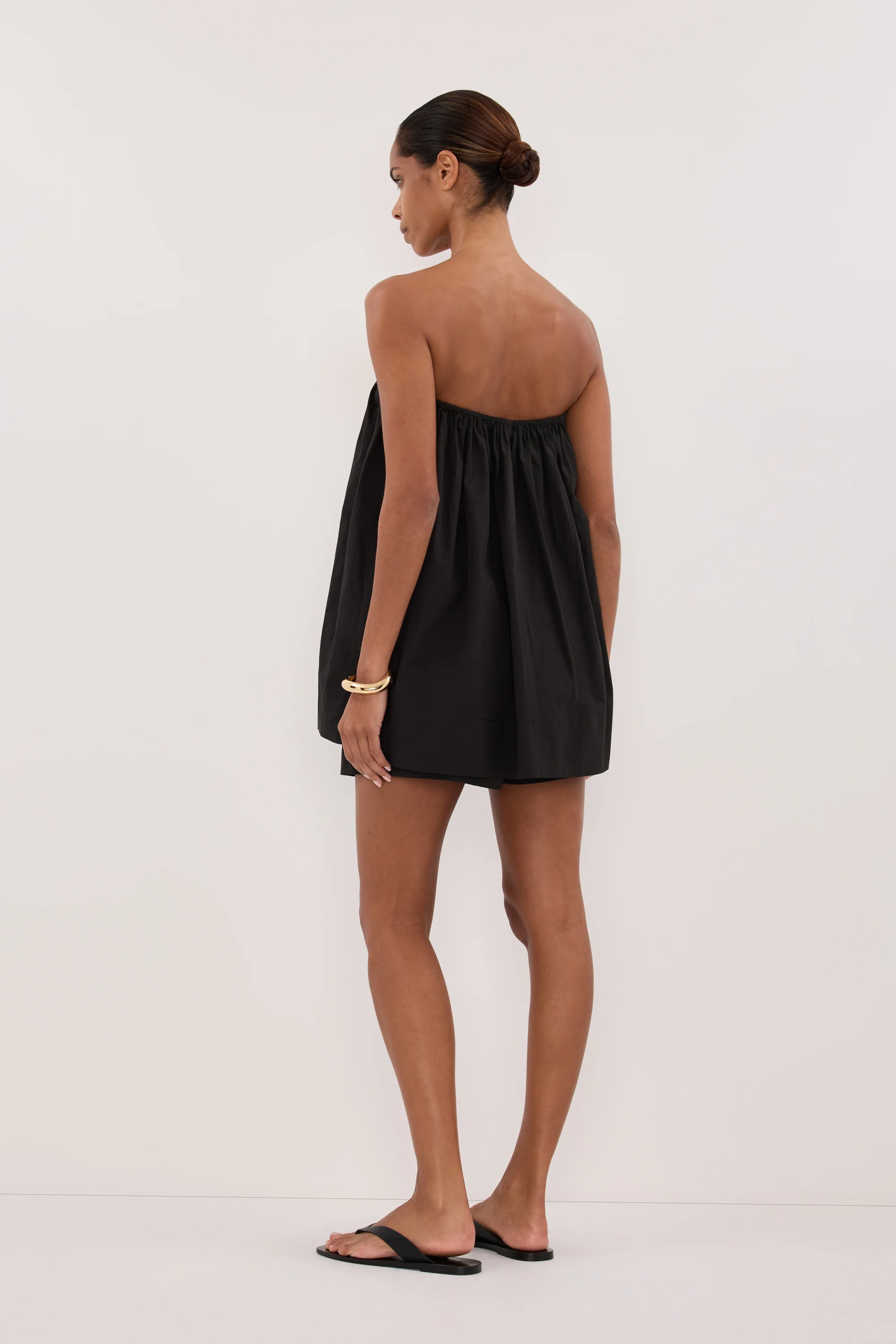 SOMMER BLACK POPLIN SHORT - Image 7