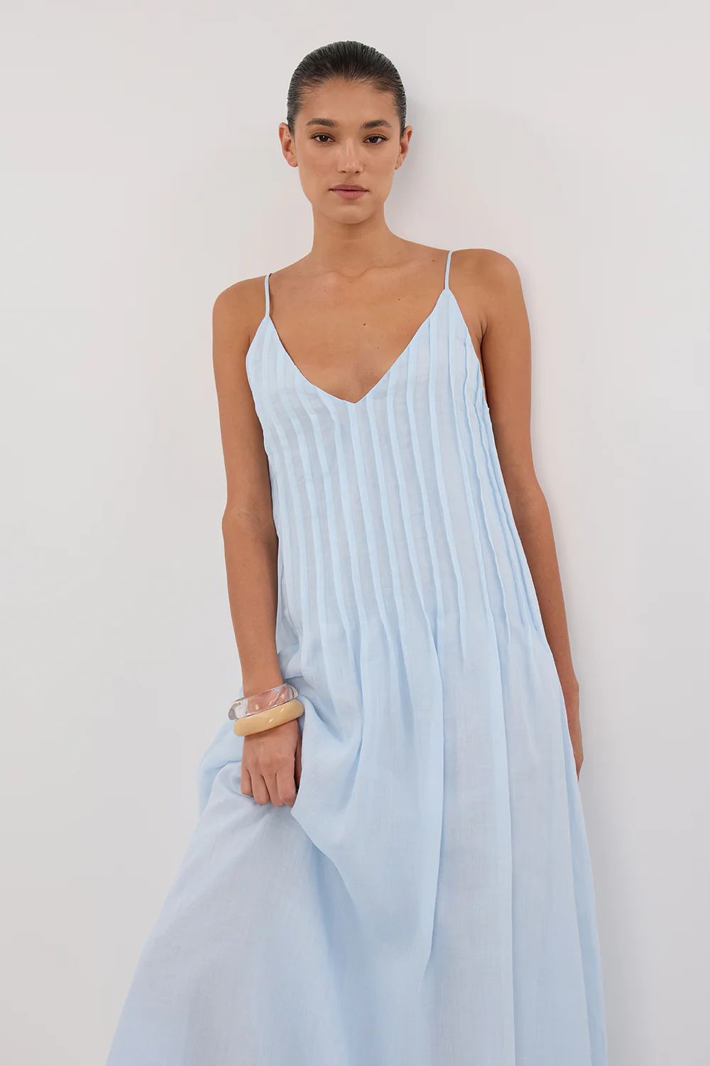 TAHLIA CORNFLOWER RAMIE MAXI DRESS - Image 2