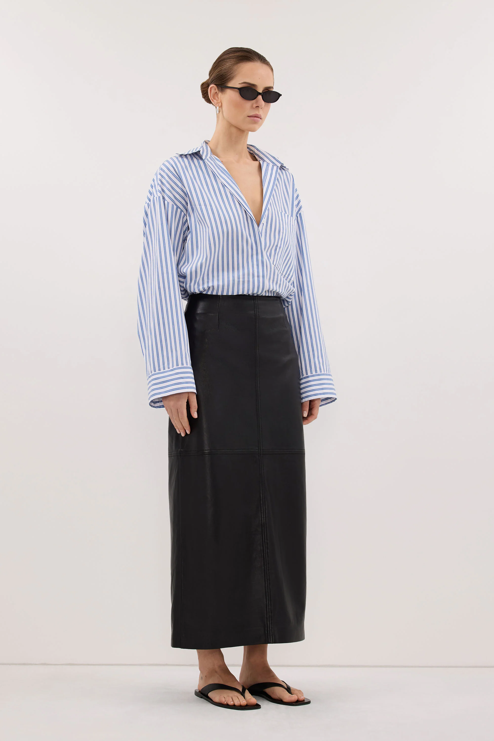 TALISE BLUE STRIPE SHIRT - Image 3