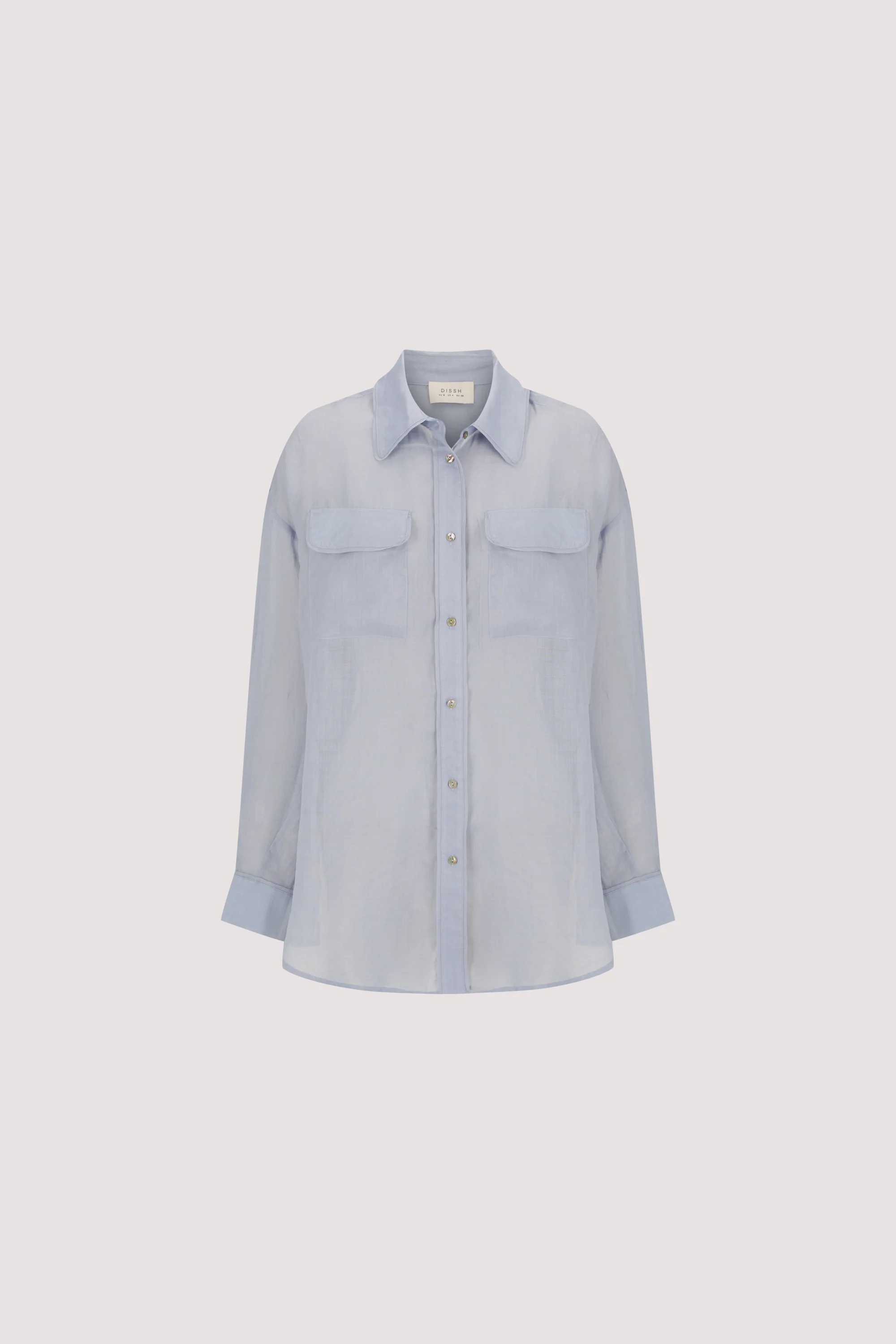 TENLEY DUSTY BLUE RAMIE SHIRT - Image 5