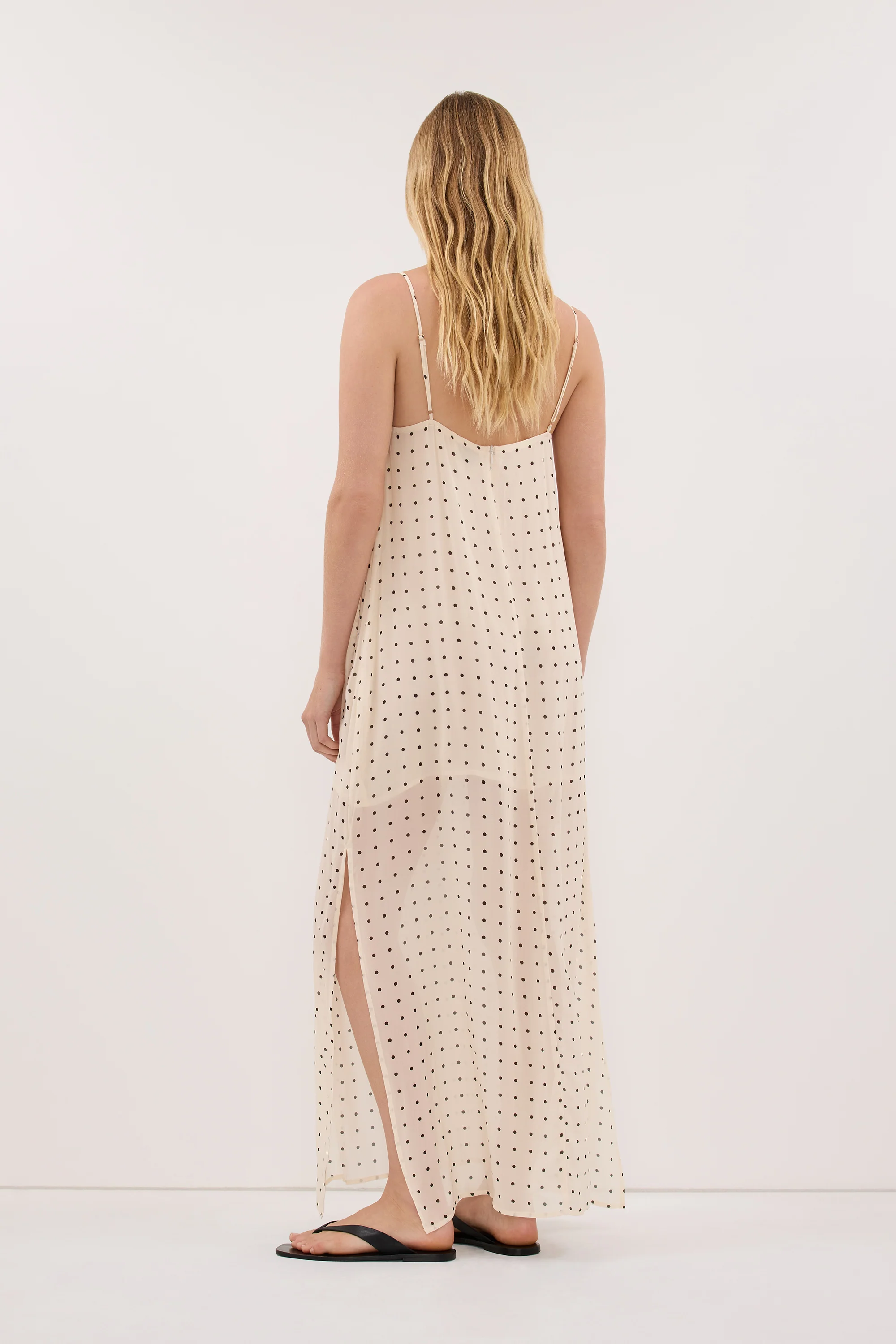 VANESSA SANDSTONE SLEEVELESS MIDI DRESS - Image 4