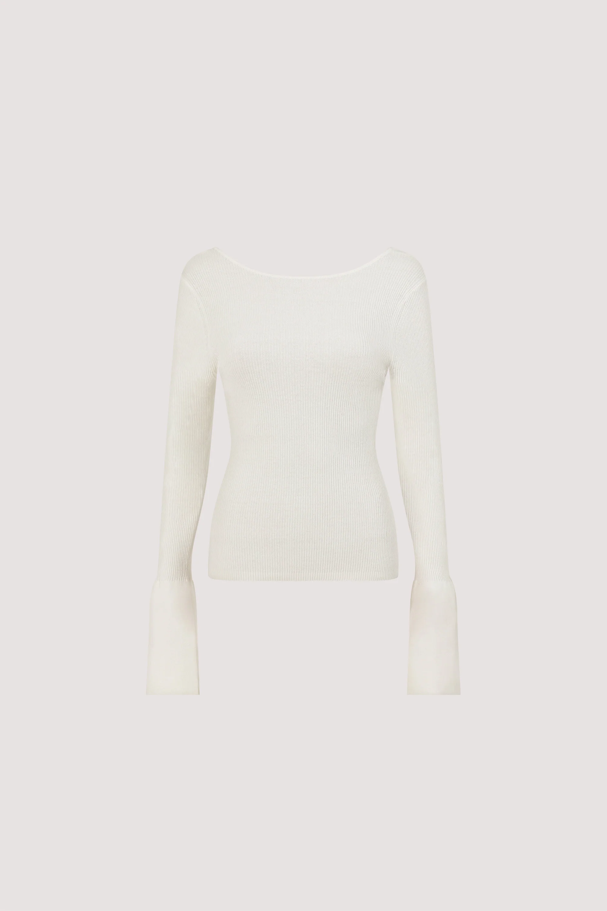 VARA OFF WHITE LONG SLEEVE KNIT TOP - Image 6