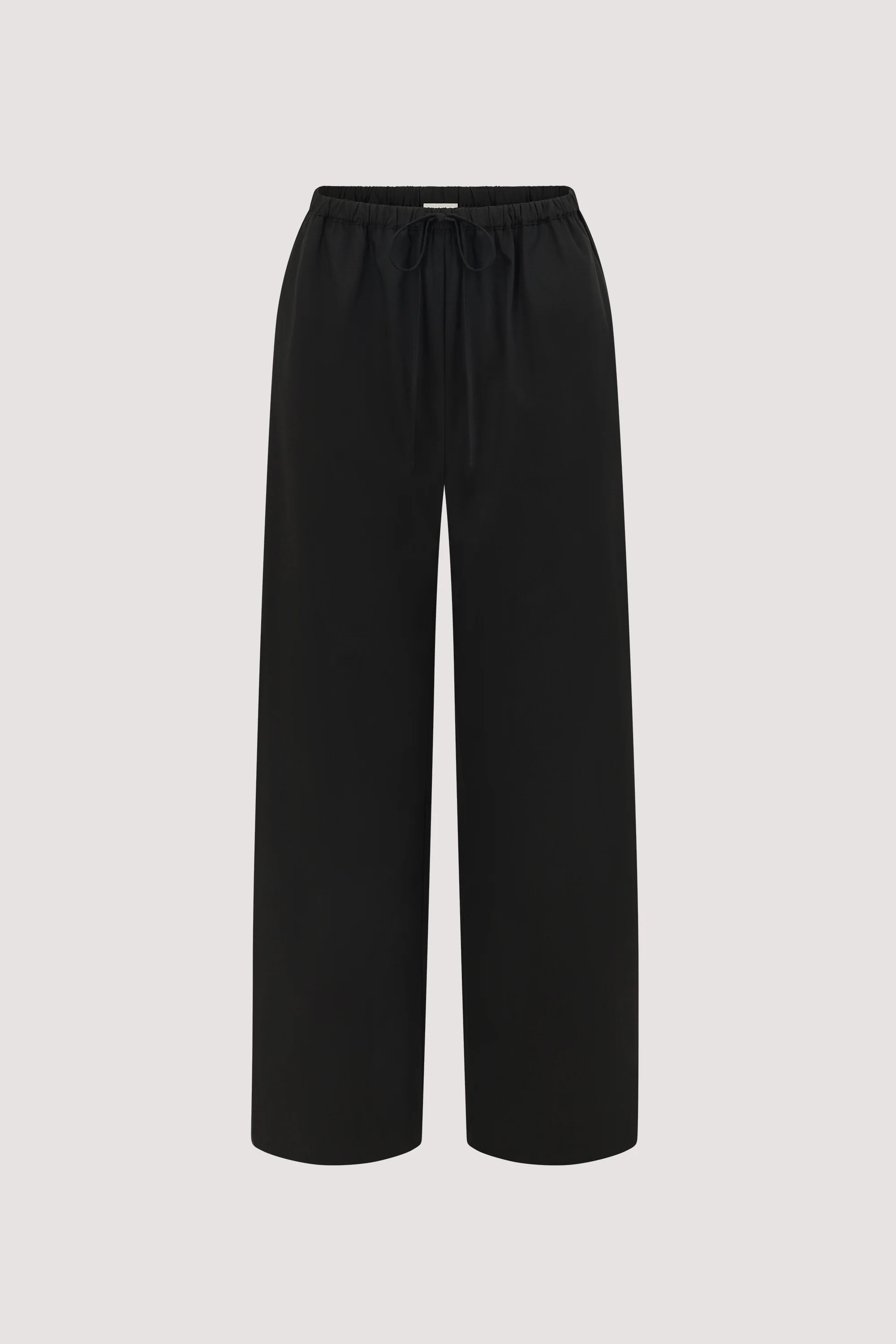 VIANNA BLACK ELASTICATED DRAWSTRING PANT - Image 6