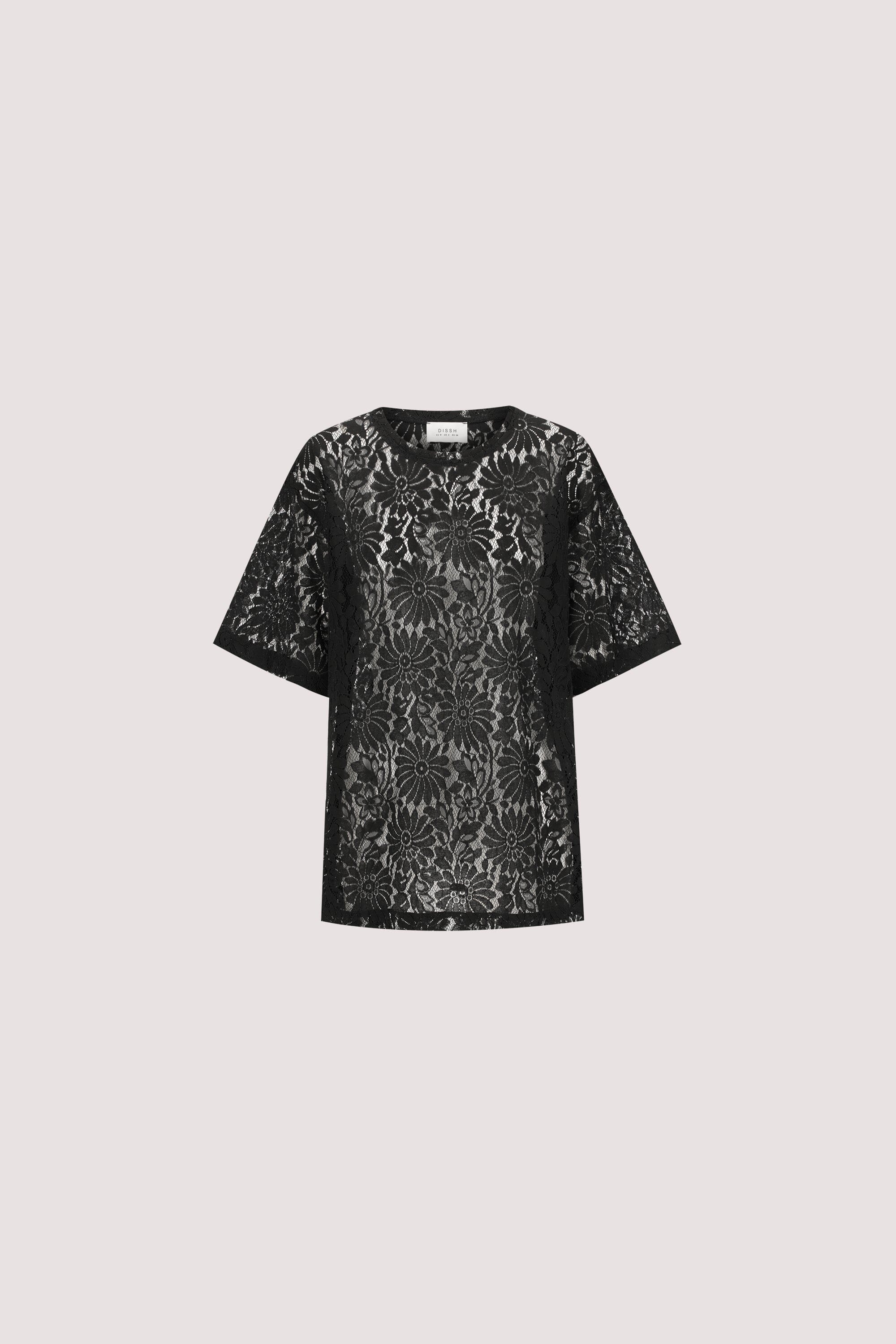 WILMA BLACK LACE TEE - Image 10