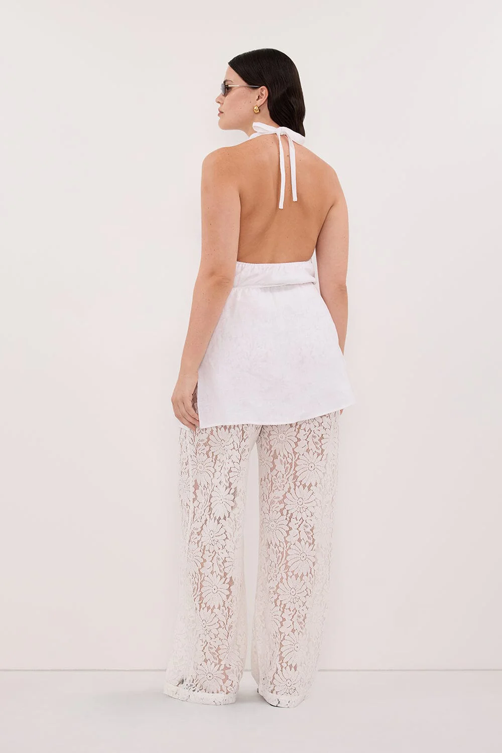 WILMA WHITE LACE PANT - Image 6