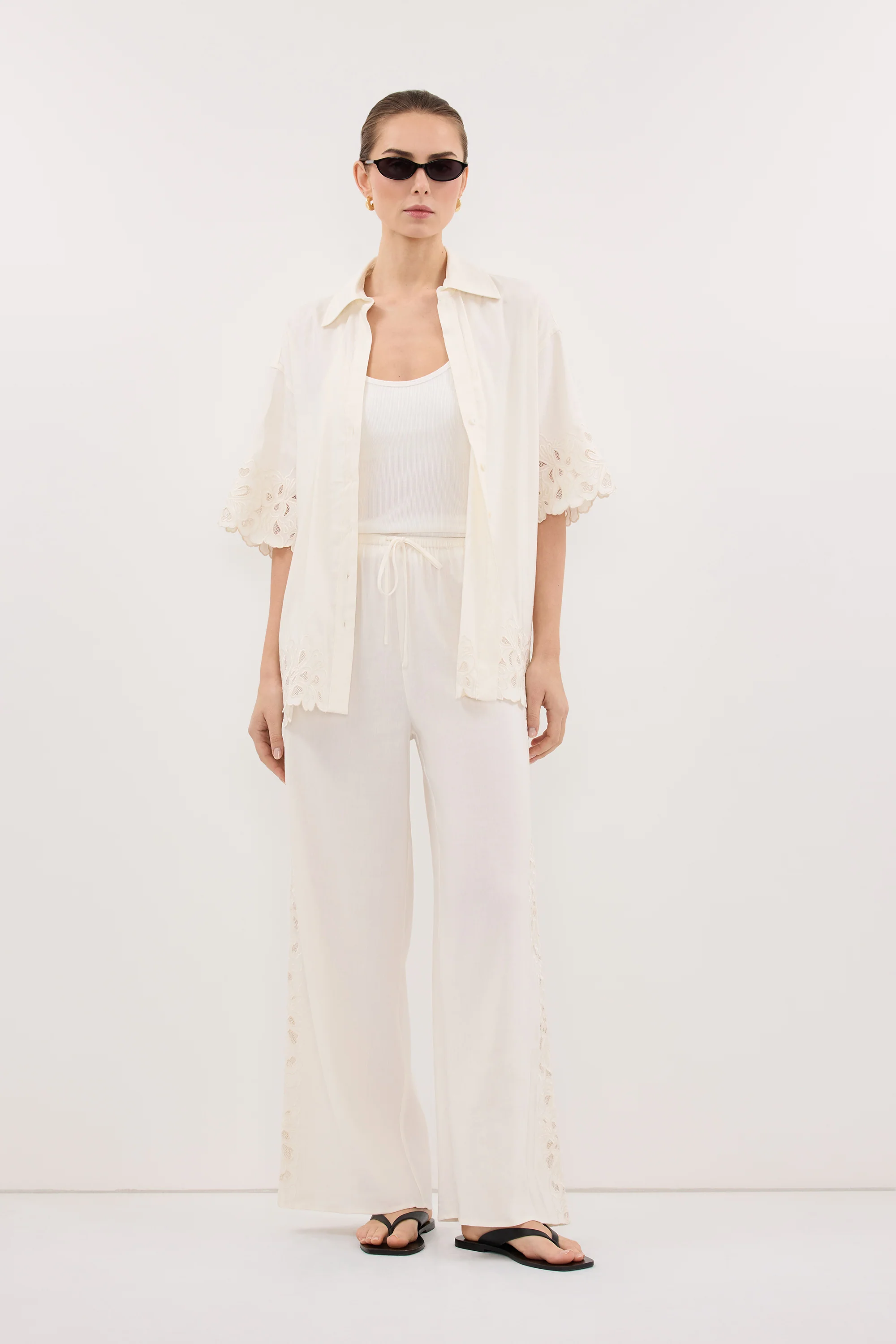 ZARIA OFF WHITE PANT - Image 3